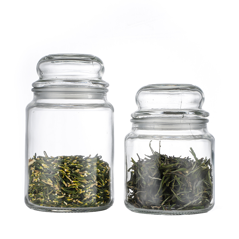 Round shape 500ml 750ml Hemp GlassJar